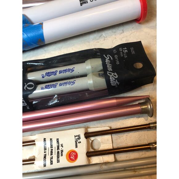 Knitting Needles Lot of mixed Sizes 5,8,2-11’s,15,35. Different materials,makers - Picture 4 of 5